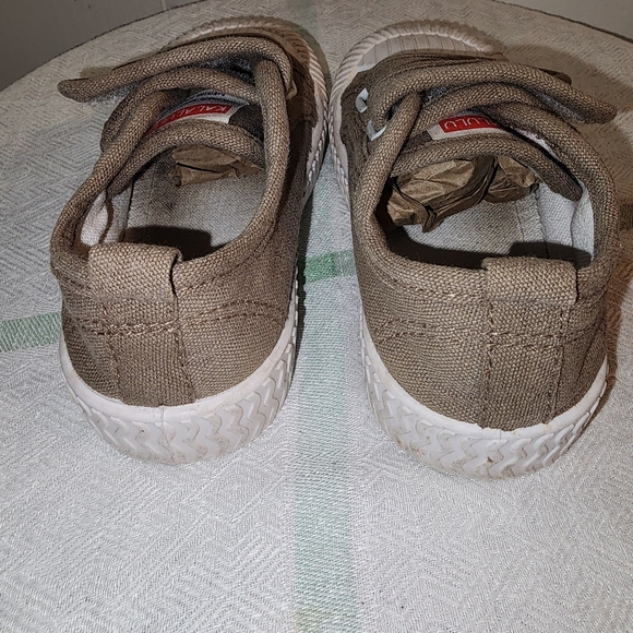 Comfy Tan Kids Sneakers - Picture 5 of 8